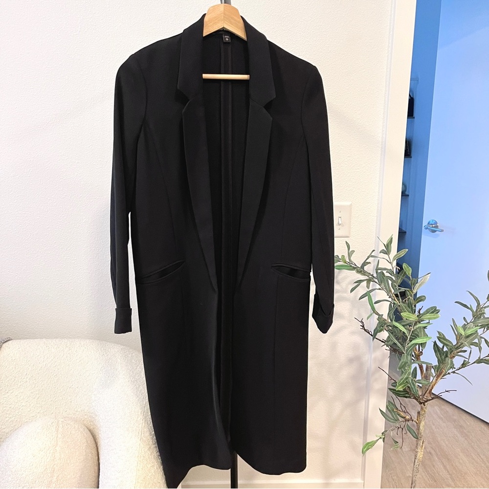 Express Long Duster Blazer Jacket Black | XS
